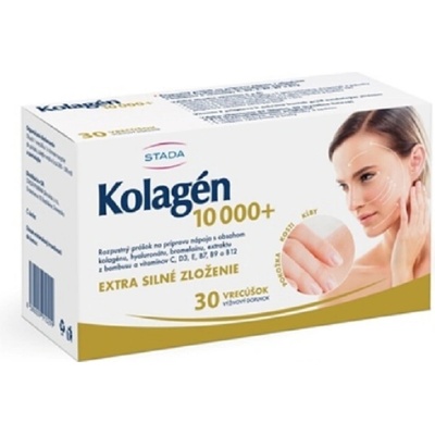 STADA Kolagén 10 000+ kolagénový prášok na prípravu nápoja 30 vrecúšok