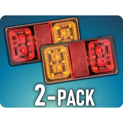 KAMAR Zadné 16xLED svetlo na kamión, 12-24V, ľavé/pravé/2-PACK [L2295]