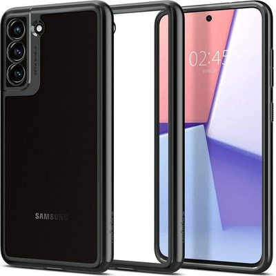 Spigen Optik Crystal Case - тънък силиконов (TPU) калъф за Samsung Galaxy S21 FE (сив-прозрачен)