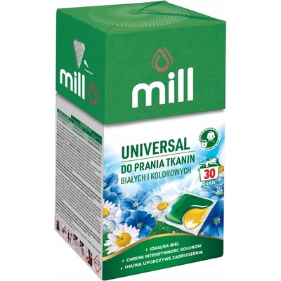 Mill kapsule na pranie Universal bielych a farebných tkanín 30 PD