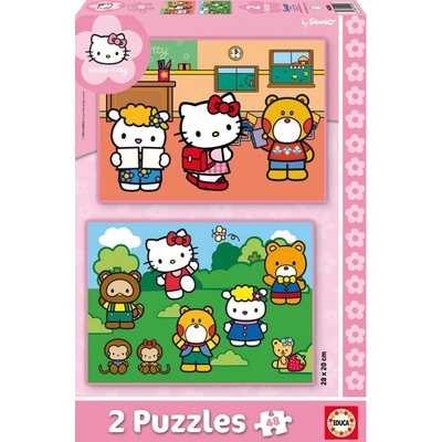 Educa 14220 Cardboard Hello Kitty 2 x 48 dielov