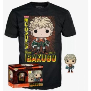 Funko Pop! My Hero Academia Katsuki Bakugo Metallic & T Shirt Xl