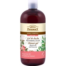 Green Pharmacy Body Care Muscat Rose & Green Tea sprchový gel 0% Parabens Silicones PEG 500 ml