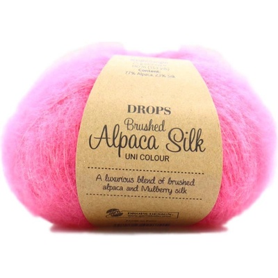 Drops Brushed Alpaca Silk UNI 31 pink
