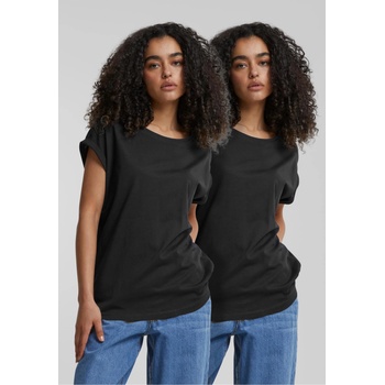 Urban Classics 2 Броя Изчистени Дамски ТенискиPre-Pack Ladies Extended Shoulder Tee 2-Pack black XXLUB-PP771P-00007 - Камуфлаж, размер S