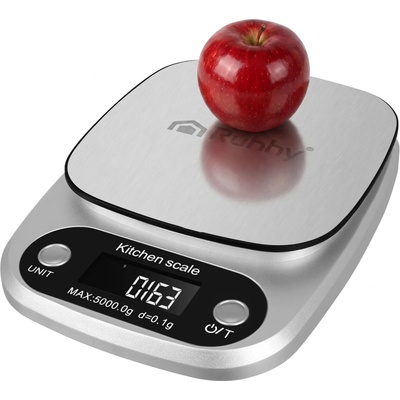 Ruhhy digitální kuchyňská váha 5 kg (0,1 g) z nerezové oceli