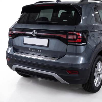 Omtec Nerezový brúsený kryt hornej hrany zadného nárazníka VW T-CROSS 2019-23