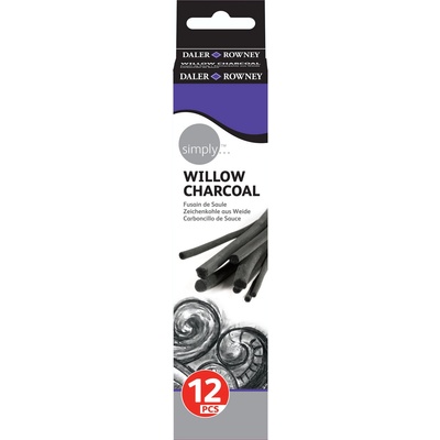 Daler-Rowney Willow charcoals Комплект естествени въглени 2 - 10 mm 12 бр (157700012)