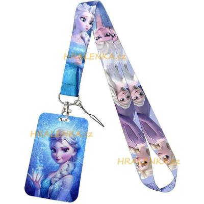 Šňůrka na krk 24285 s cedulkou na ID karty Frozen, Elsa