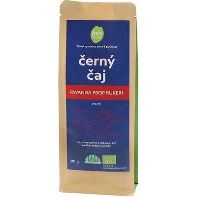 Fairobchod Bio černý čaj Rwanda FBOP Rukeri sypaný 100 g