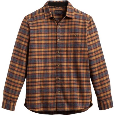 Pendleton Burnside flannel shirt brown/black/red plaid