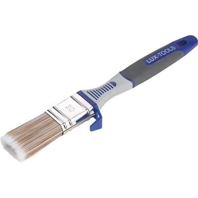 LUX-TOOLS PRO Plochý štetec lazúrovací 3K s háčikom a rezervoárom, 30 mm