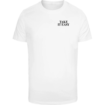 Mister Tee Тениска Take It Easy Palm Paradise Tee white XXLUB-MT3929-00220 - Тъмносив, размер 5XL