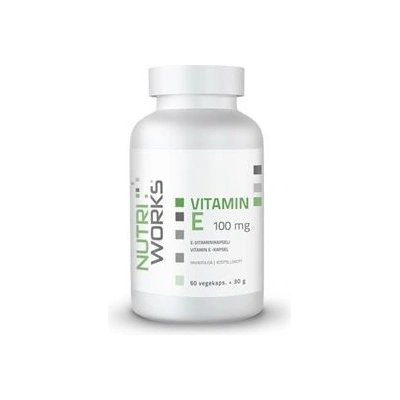 NutriWorks Vitamín E 100 mg 60 kapsúl