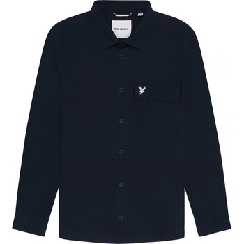 Image 1 of Lyle and Scott Men's Brushed Button-Through Overshirt - Midnight X203