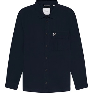 Lyle and Scott Men's Brushed Button-Through Overshirt - Midnight X203