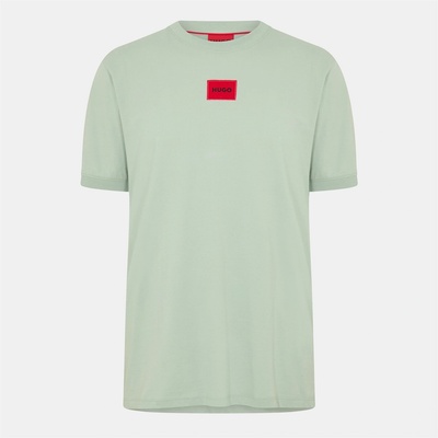 Hugo Тениска Hugo Mens Regular Fit Diragolino T-Shirt - Light Green 338