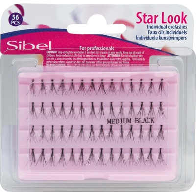 Sibel Star Look Individual Eyelashes - veľkosť M, 56 ks (0002692)