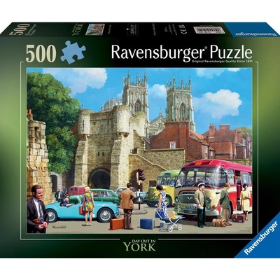 Ravensburger Пъзел Ravensburger от 500 части - Ден в Ню Йорк (12001254)