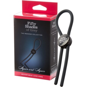 Fifty Shades of Grey - пенис ринг Again and Again - силикон - сив