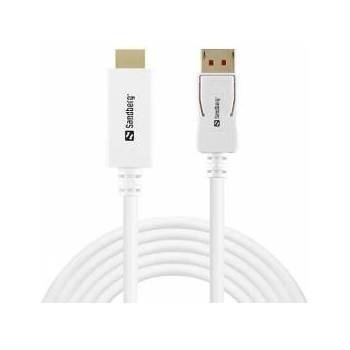 Sandberg Кабел SANDBERG SNB-509-16, DisplayPort 1.4 към HDMI кабел, 4K@60Hz, 2.0 м, SNB-509-16