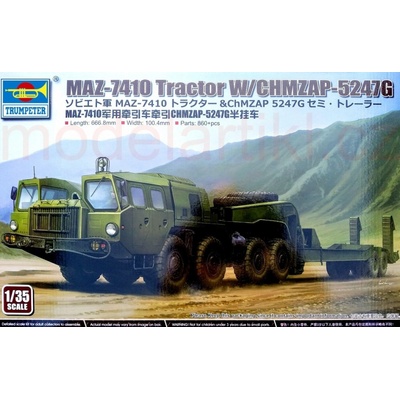 Trumpeter MAZ-7410 Tractor W/CHMZAP-5247G 1:35