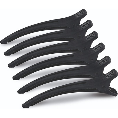 Sibel Spona silikon / plast - 12 cm - 6 ks - čierna 934091002