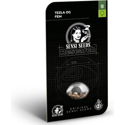 Sensi Seeds Tezla OG Research semienka neobsahujú THC 3 ks