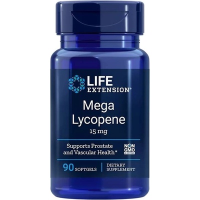 Life Extension Mega Lycopene, 15 mg, 90 софтгел капсули, Life Extension