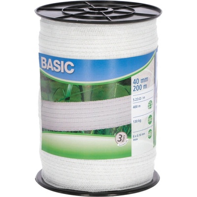 Agrofortel Ohradníková páska BASIC 40 mm, 200 m, biela