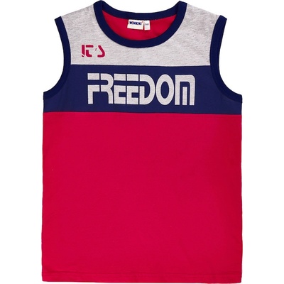 Winkiki Kids Wear chlapecké tílko Freedom červená/navy
