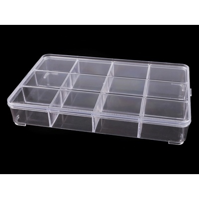 Prima-obchod Plastový box / zásobník 15x23x3,4 cm, barva transparent