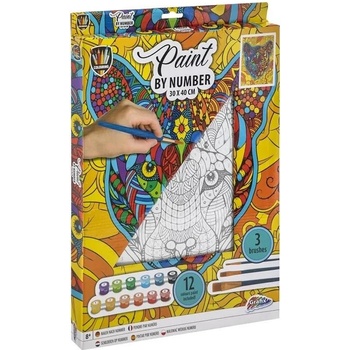Image 1 of Комплект за Рисуване по Номера - Тигър, 30х40 см