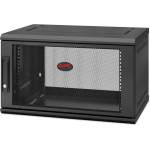 APC NetShelter WX 6U Single Hinged Wall-mount Enclosure 400mm Deep - Wall mounted rack - 6U - 90 kg - Black (AR106SH4)