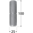 Domax ZTK 25 Záves k prizváraniu s guličkou 25x100 mm