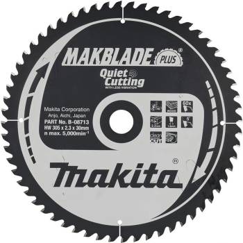Makita Циркулярен TCT режещ диск за дърво, Makita MAKBlade Plus B-08713, 305x30x60T (B-08713)