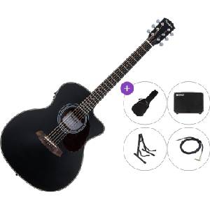 Pasadena PGC-200E Premium SET Black Електро-акустична китара Джъмбо