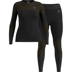 Odlo Дамско синтетично термобельо Odlo Women's Fundamentals Performance Warm Synthetic base layer - Black - размер XL (114-3831-0115)