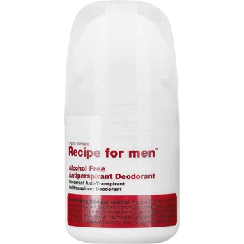 Recipe for men Recipe For Men, Antiperspirant Deodorant, Anti-Irritation, Antiperspirant, For Men, 60 ml