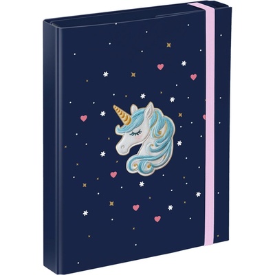 Baagl dosky na školské zošity A5 Unicorn Gold