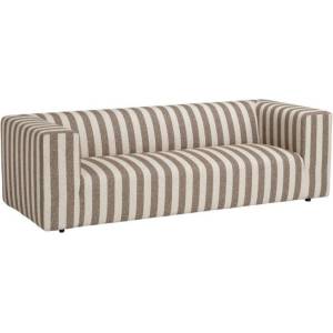 Ellos Home Кафяв/кремав шенилов диван 220 cm Lisa - Ellos Home (2137511-01-2)