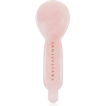 CRYSTALLOVE Rose Quartz Spoon Eye Gua Sha уред за масаж на зоната около очите