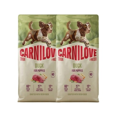 Carnilove True Fresh Dog Duck Puppies 2 x 12 kg