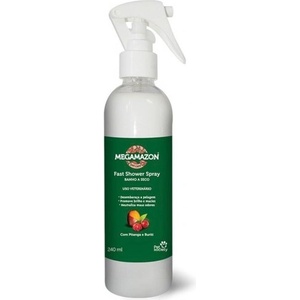 MEGAMAZON fast shower - сух шампоан за домашни любимци, който предлага лесен начин за почистване - 240 мл, Бразилия - 21896
