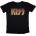 Kiss Vintage Classic Logo Black S Дамски Риза (KISSTS01LB01)