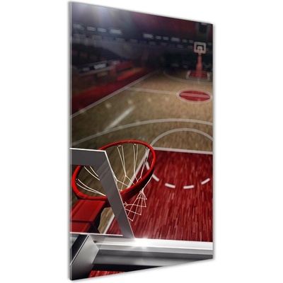 Vertikálny foto obraz sklenený Ihrisko basketbal 50x100 cm