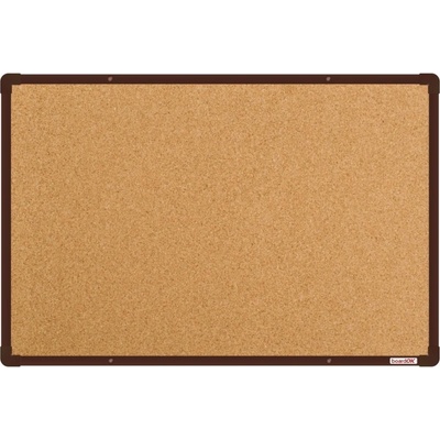 VMS VISION, s.r.o. Korková nástenka boardOK s hnedým rámom 600 x 900