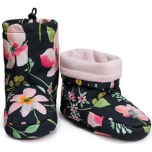 Esito Barefoot softshellové capáčky Spring flowers čierna