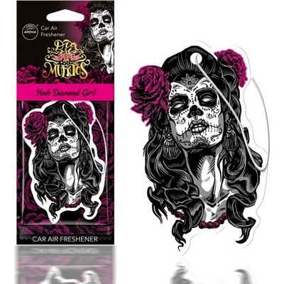 Aroma Car DIA DE LOS MUERTOS Pink Diamond Girl