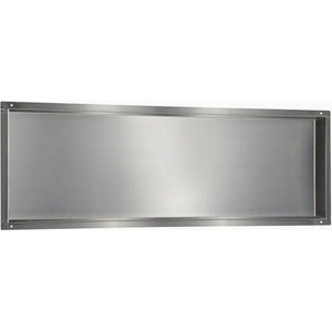 BALNEO Вграден рафт Balneo Wall-Box правоъгълен 90x30x10 см без рамка, матирана неръждаема стомана (OB-IN6-NR)